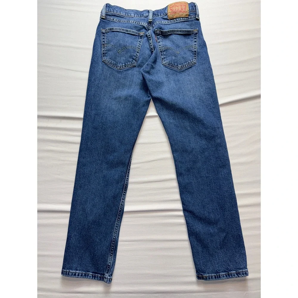 Levis 511 Slim Fit Jeans Mens W30 L30 Medium Wash Blue Denim Pants‎ 04511-1924
